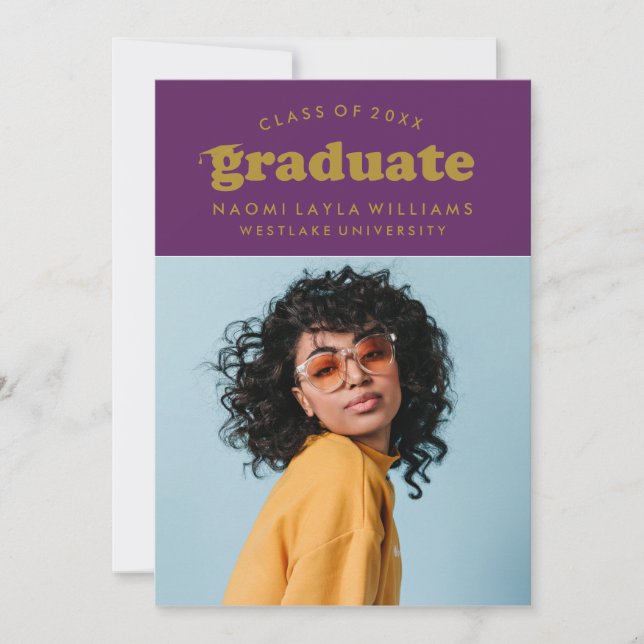 BOLD MODERN RETRO STUDENT | INBJUDAN TILL STUDENTE (Framsida)