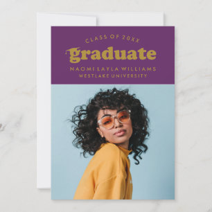 BOLD MODERN RETRO STUDENT INBJUDAN TILL STUDENTE