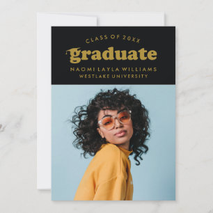 BOLD MODERN RETRO STUDENT INBJUDAN TILL STUDENTE