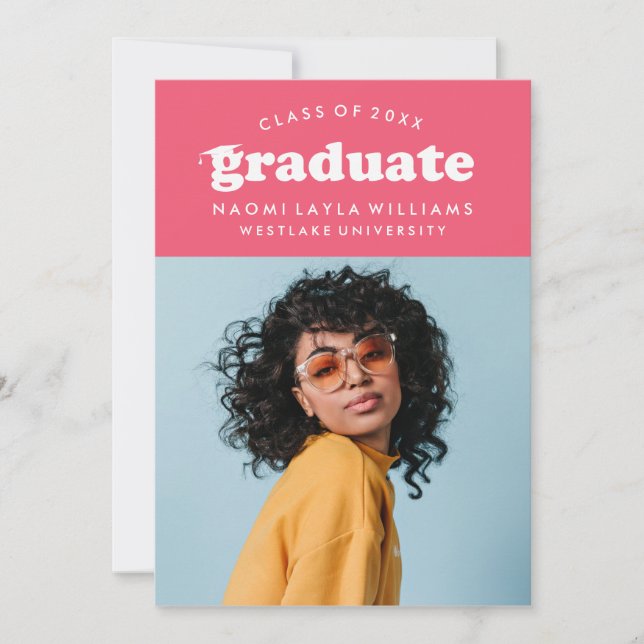 BOLD MODERN RETRO STUDENT | INBJUDAN TILL STUDENTE (Framsida)