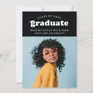 BOLD MODERN RETRO STUDENT INBJUDAN TILL STUDENTE