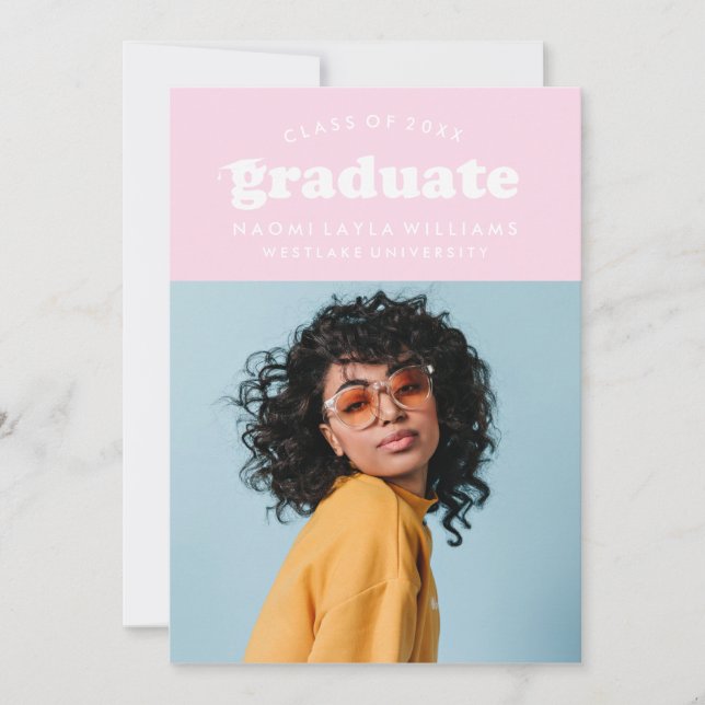 BOLD MODERN RETRO STUDENT | INBJUDAN TILL STUDENTE (Framsida)