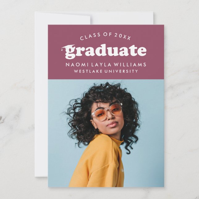 BOLD MODERN RETRO STUDENT | INBJUDAN TILL STUDENTE (Framsida)