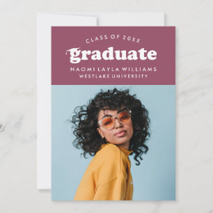 BOLD MODERN RETRO STUDENT INBJUDAN TILL STUDENTE