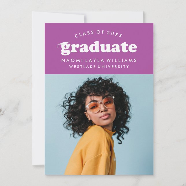 BOLD MODERN RETRO STUDENT | INBJUDAN TILL STUDENTE (Framsida)