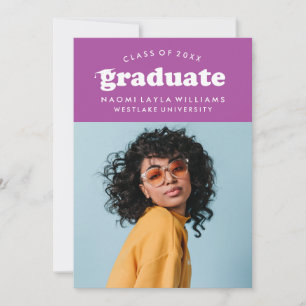 BOLD MODERN RETRO STUDENT INBJUDAN TILL STUDENTE