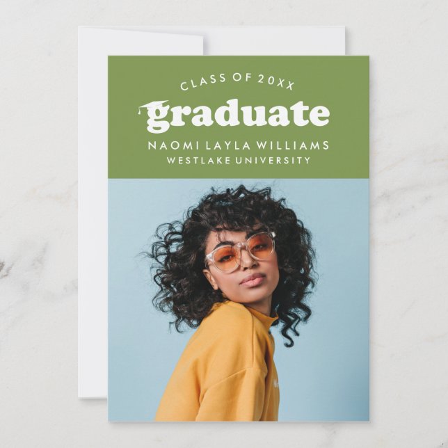 BOLD MODERN RETRO STUDENT | INBJUDAN TILL STUDENTE (Framsida)
