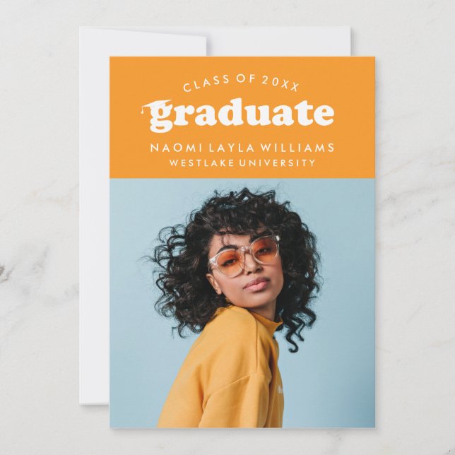BOLD MODERN RETRO STUDENT | INBJUDAN TILL STUDENTE (Framsida)