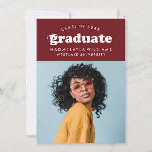 BOLD MODERN RETRO STUDENT INBJUDAN TILL STUDENTE