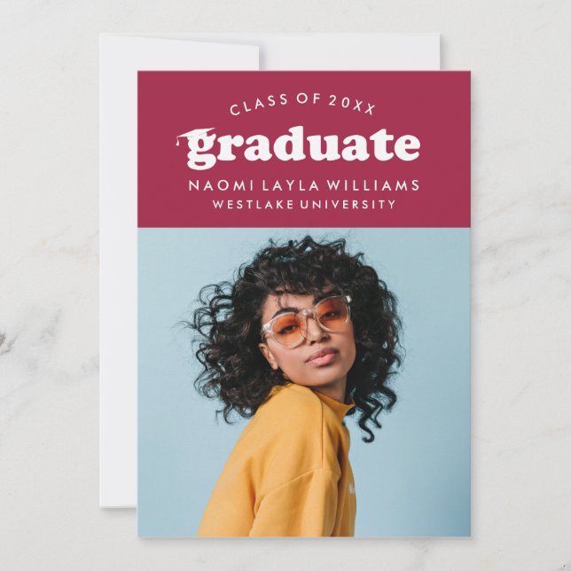 BOLD MODERN RETRO STUDENT | INBJUDAN TILL STUDENTE (Framsida)