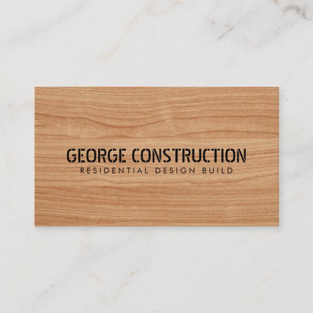 Bold Molded Construction Business QR Code Visitkort (Framsida)