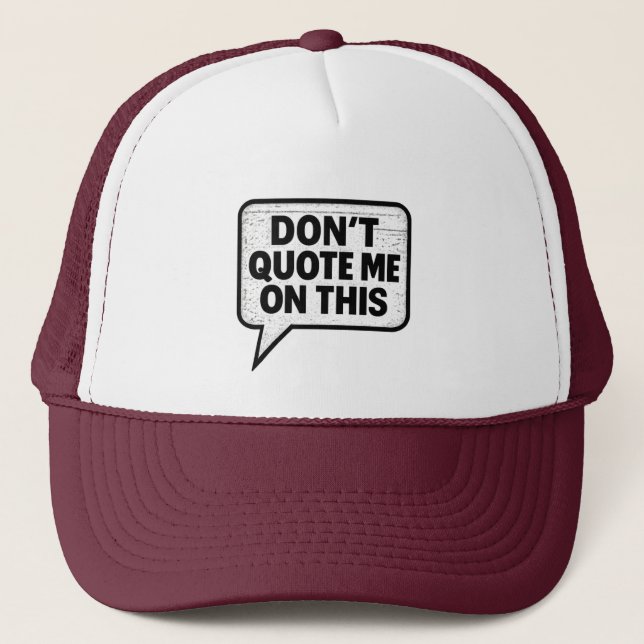 Bold Monochrome Sarcasm Gift - Snyggt Keps (Framsida)
