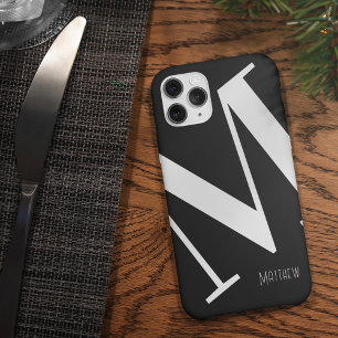 Bold Monogram Black White
