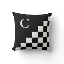 Bold Monogram Black White Geometric Mönster