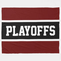 Bold Mörk Red Black White Rand PLAYOFFS Text