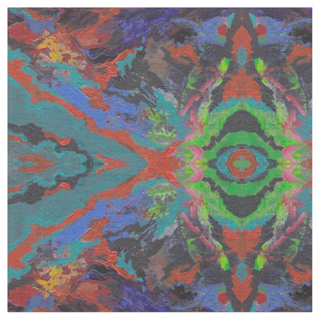 Bold Mosaic Tyg (Närbild)