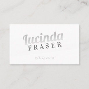 BOLD NAMN FADE coola retro minimal grått grått Visitkort
