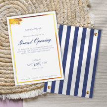 Bold Navy Blue guld versatile boutique event