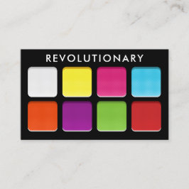 Bold Neon Eyeshadow Makeup Pallete MUA Visitkort