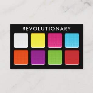 Bold Neon Eyeshadow Makeup Pallete MUA Visitkort