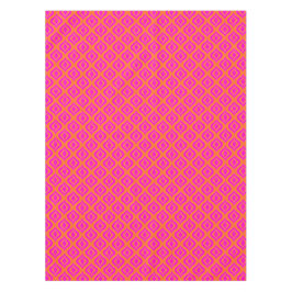 Bold Orange Hot Pink Summer Ikat Ogee Art Pattern