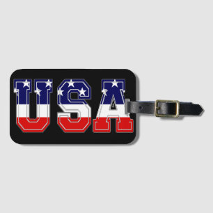 BOLD PATRIOTIC U.S.A. AMERICAN FLAGGA COOLA BAGAGEBRICKA