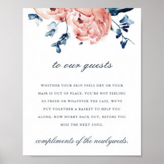 Bold Peony-toalettrapport Poster