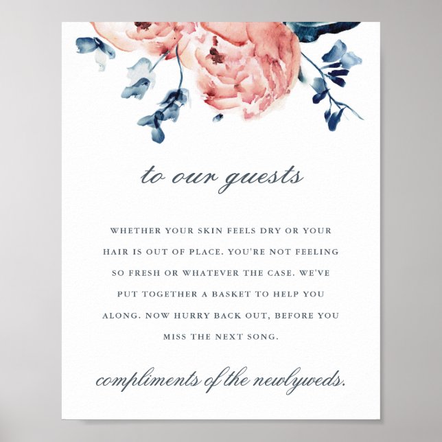Bold Peony-toalettrapport Poster (Framsidan)