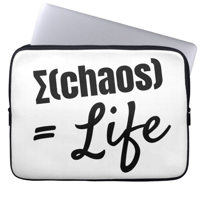 Bold Philosophical Math-Inspired Quote bag Laptop Fodral (Framsidan)