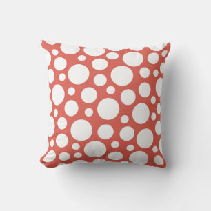 Bold Polka Dot Mönster Kudde