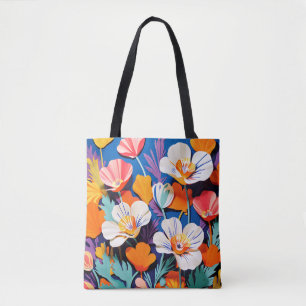 Bold Pop Art California Poppies Tygkasse