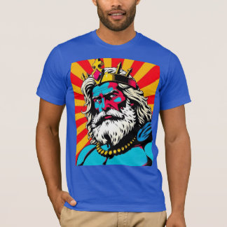 Bold Pop Art Zeus - Fyrfull grekisk gud Illustrati T Shirt