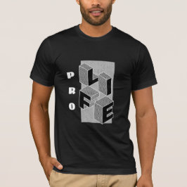 Bold Pro Life Geometric Typography Unisex T Shirt