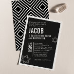 BOLD PUB MITZVAH enkel modern vinkel svart vit Inbjudningar<br><div class="desc">genom att kattmasard > WWW.SIMPLYSWEETPAPERIE.com Kärlek, men skulle vilja se vissa förändringar - ett annat färg-schema, produkt, foto eller anpassad för ett annat tillfälle - ingen oro bara kontakta mig - jag är lycklig för att hjälpa till! - - - - - - - - - - - - -...</div>