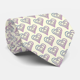 Bold Rainbow Abstract Heart Pattern Slips