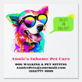 Bold Rainbow Dog Walker Pet Sitter