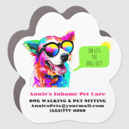 Bold Rainbow Dog Walker Pet Sitter
