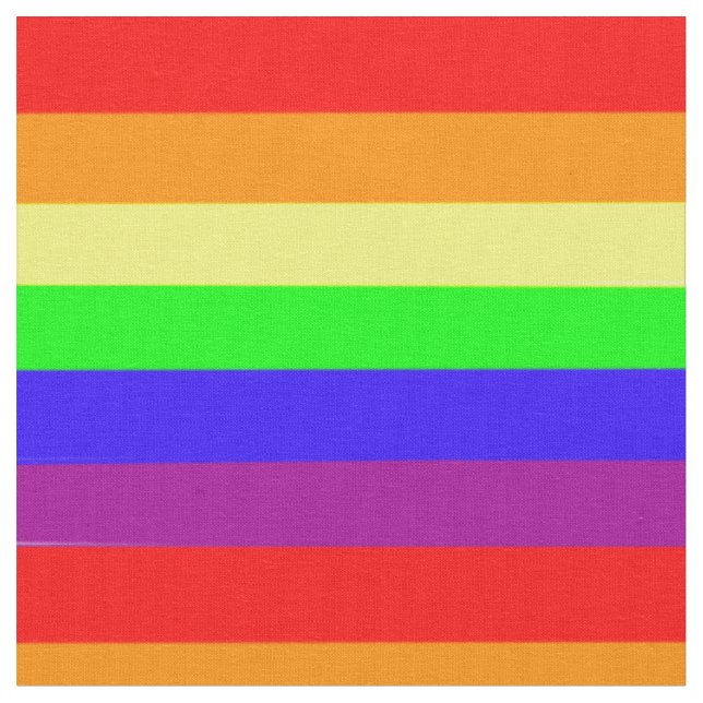 Bold Rainbow Fabric Tyg (Närbild)