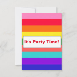 Bold Rainbow Rand inbjudan