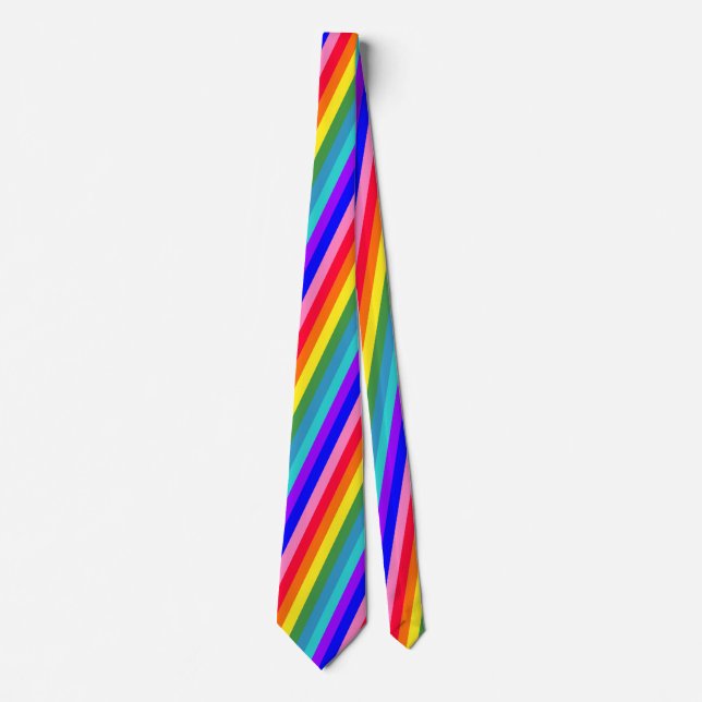 Bold Rainbow Rand necktie Slips (Framsida)