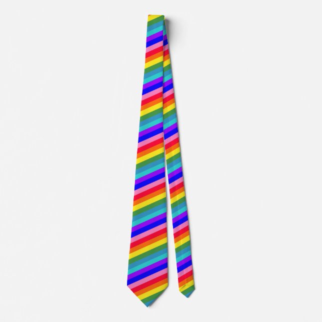 Bold Rainbow Rand necktie Slips (Framsida)