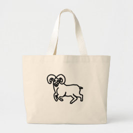 Bold Ram Zodiac Tote Bag Jumbo Tygkasse