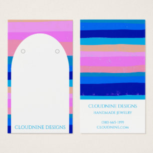 Bold Rand Arch Earring Jewelry Visning Card Visitkort