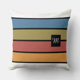 Bold Rand Monogram Kudde