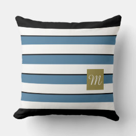 Bold Rand Monogram Kudde