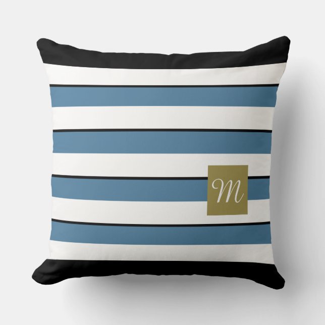 Bold Rand Monogram Kudde (Framsida)