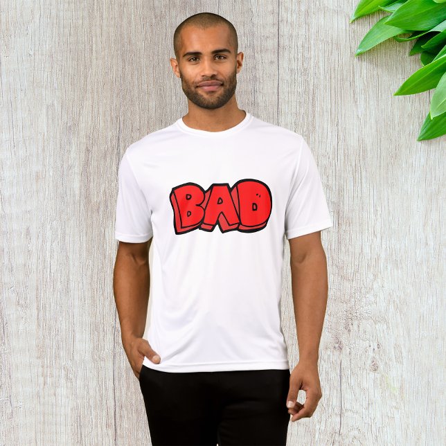 Bold Red Bad Graffiti Stil Text T Shirt (Skapare uppladdad)