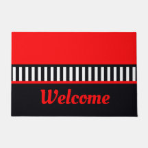 Bold Red Black och White