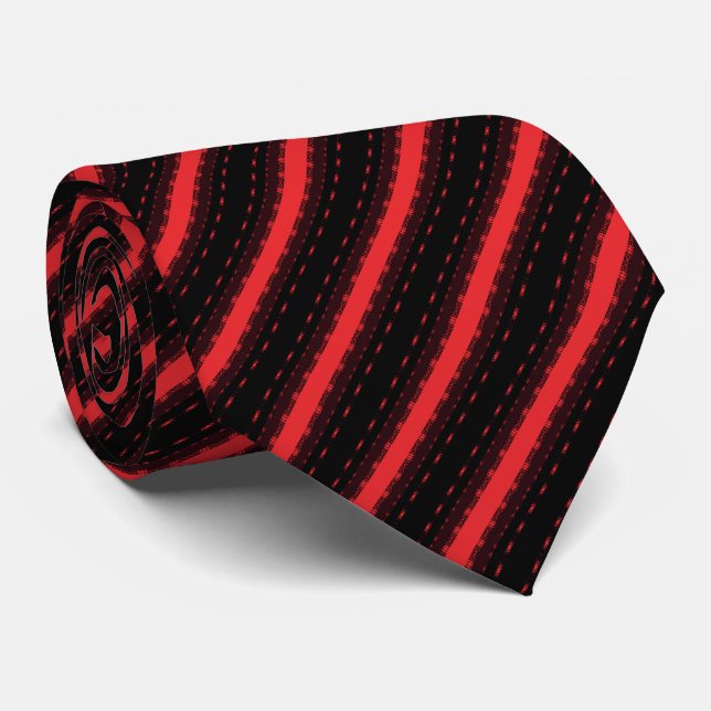 Bold Red & Black Stripe Pattern Slips (Rullad)