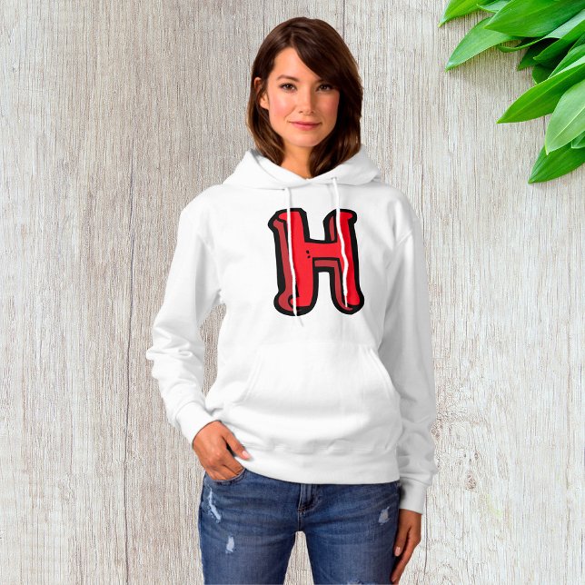 Bold Red Brev H Roligt Alphabet T Shirt (Skapare uppladdad)